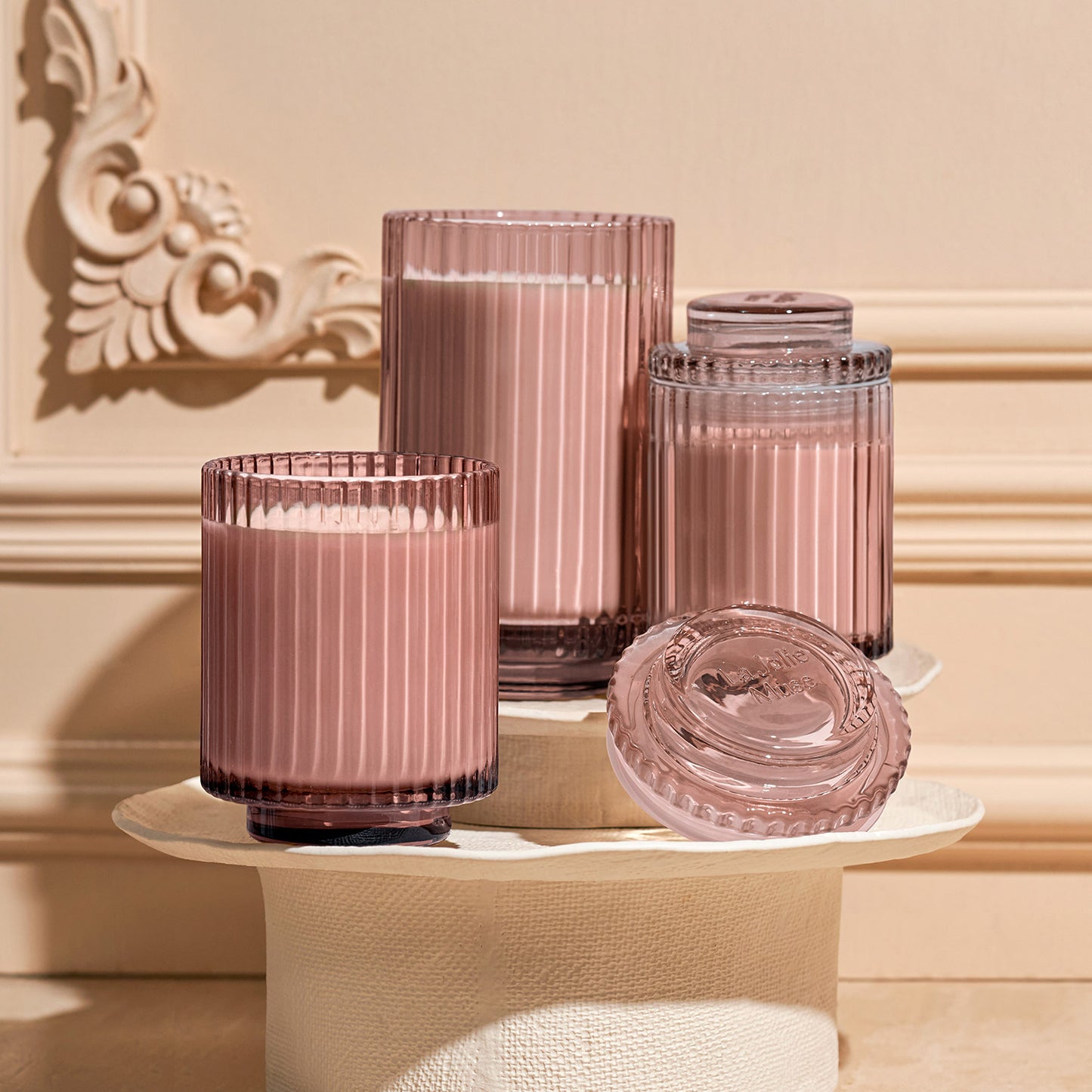 Amelie Scented Candles, Santal Rose & Mandarin Matcha, 7 oz. 2-pack