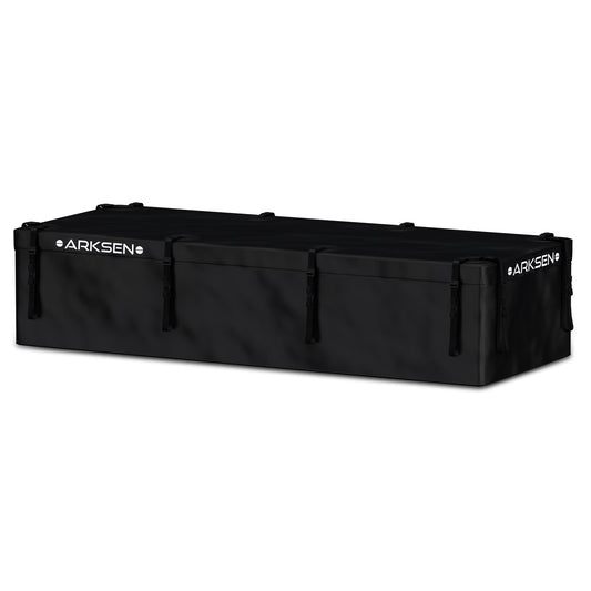 Arksen 29 Cubic Feet Waterproof Roof Top Luggage Storage Bag Heavy Duty Car Carrier Rooftop Bag W/12 Reinforced Straps, External Anti-slip Mat, 8 Door Hooks, For All Vechicles With/Without Rack