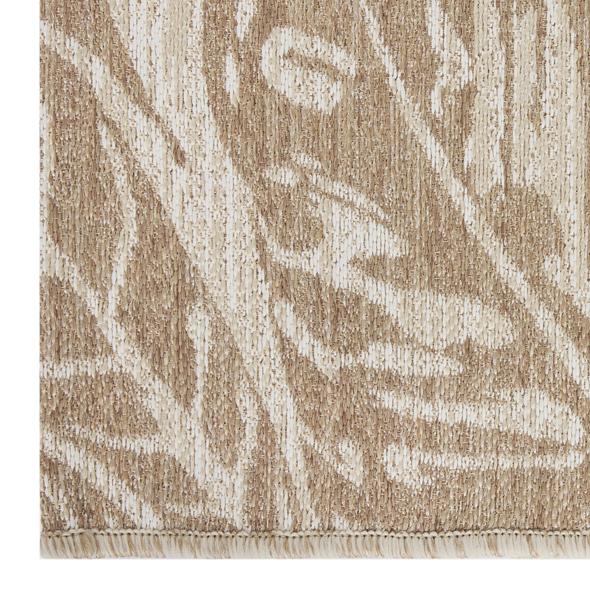 Better Homes & Gardens Neutral Palm Outdoor Rug, 9' x 12'
