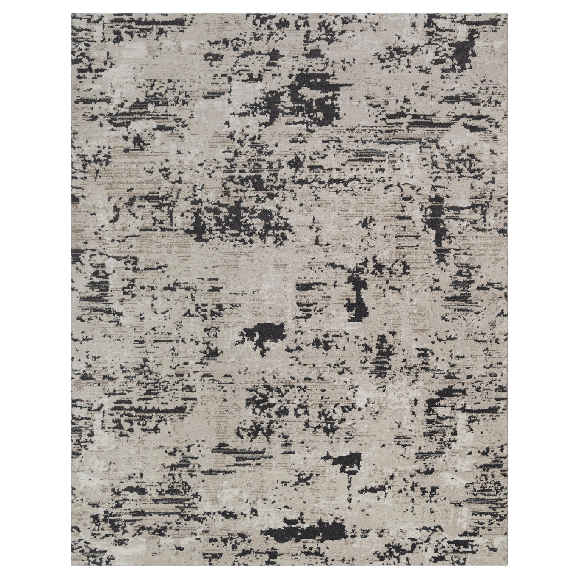 Solaris Area Rug, Argent Charcoal, 7’10” x 10’