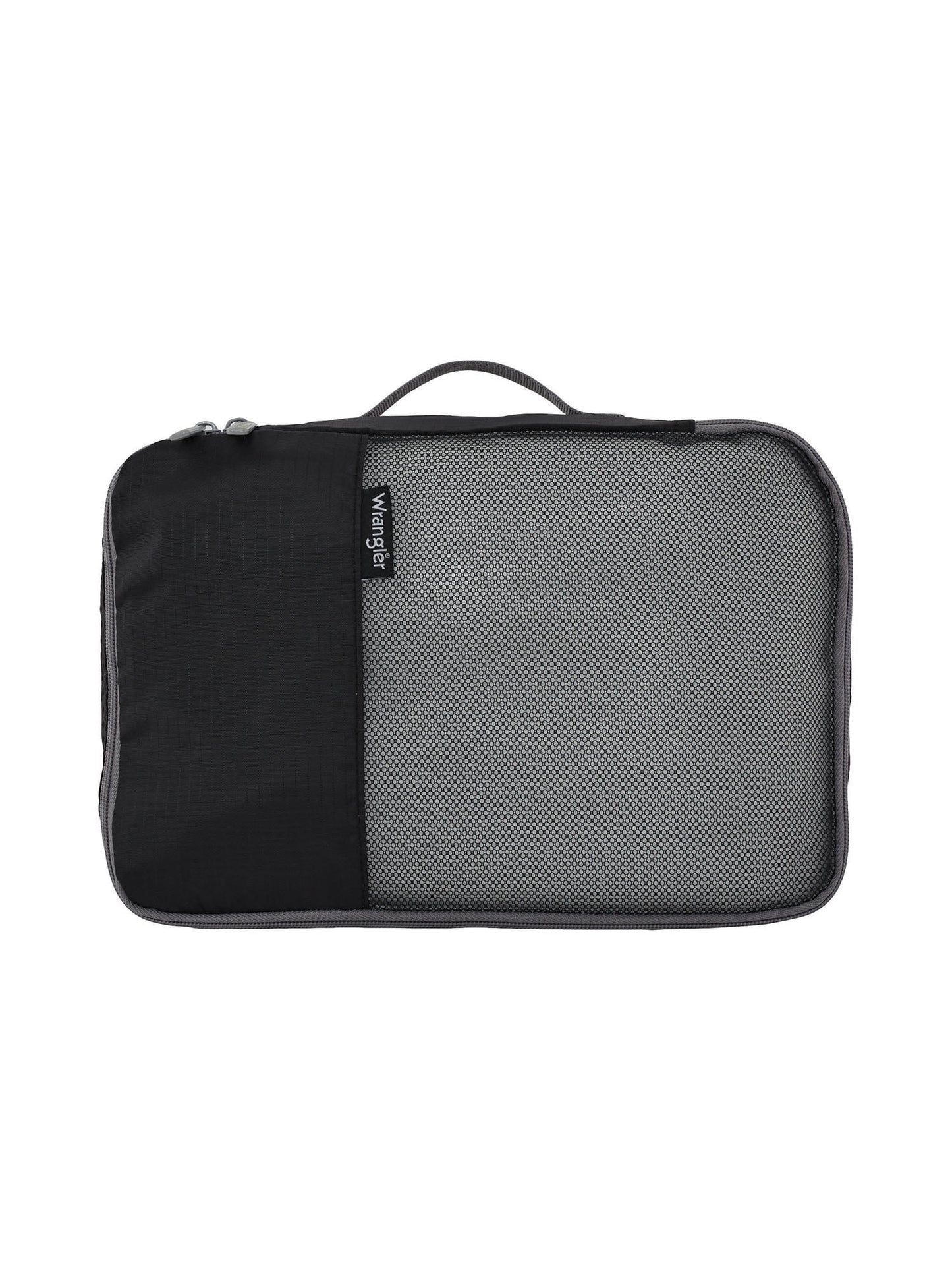 Wrangler 4-Piece 8-Wheel Expandable Hard Side Trunk-Style Luggage Set - Black