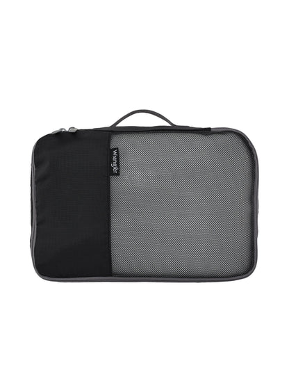 Wrangler 4-Piece 8-Wheel Expandable Hard Side Trunk-Style Luggage Set - Black