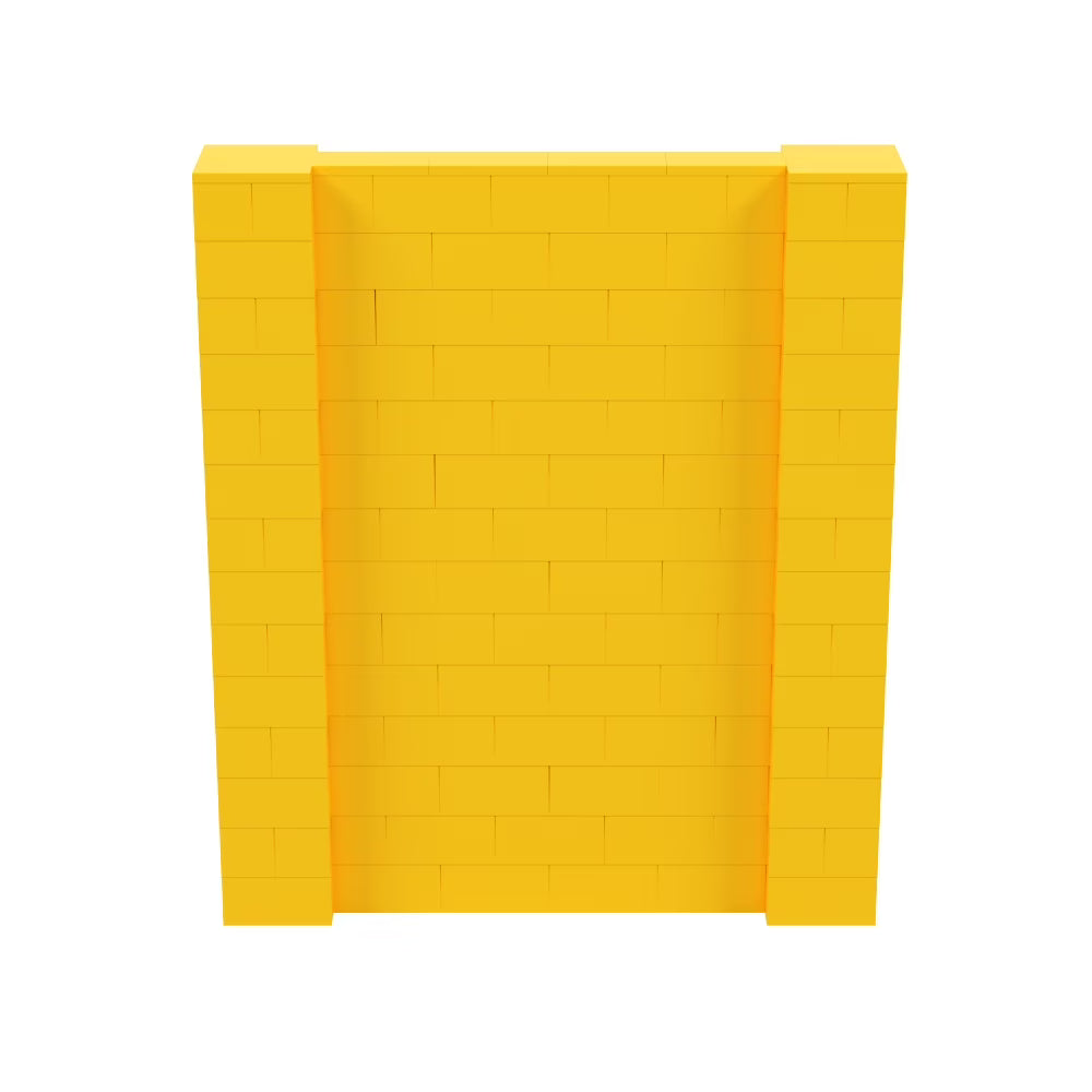 EverBlock 5° x 7° Wall Kit | Modular Building Blocks | Wall System for Building, Display & Structures | Room Divider & Partition | Easy to Connect & Reuse | Indoor & Outdoor Use