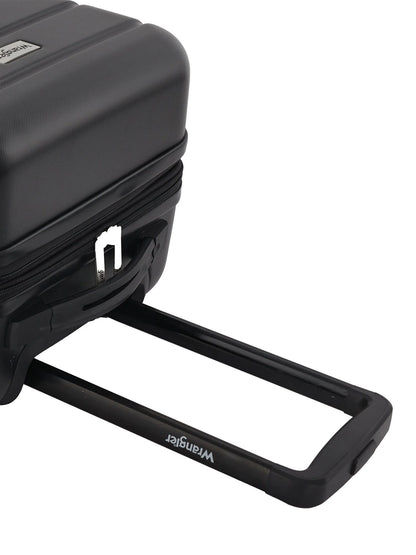 Wrangler 4-Piece 8-Wheel Expandable Hard Side Trunk-Style Luggage Set - Black
