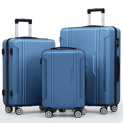 Sunbee 3 Piece Luggage Sets Hard Shell Suitcase Set with TSA Lock Durable Spinner Wheels