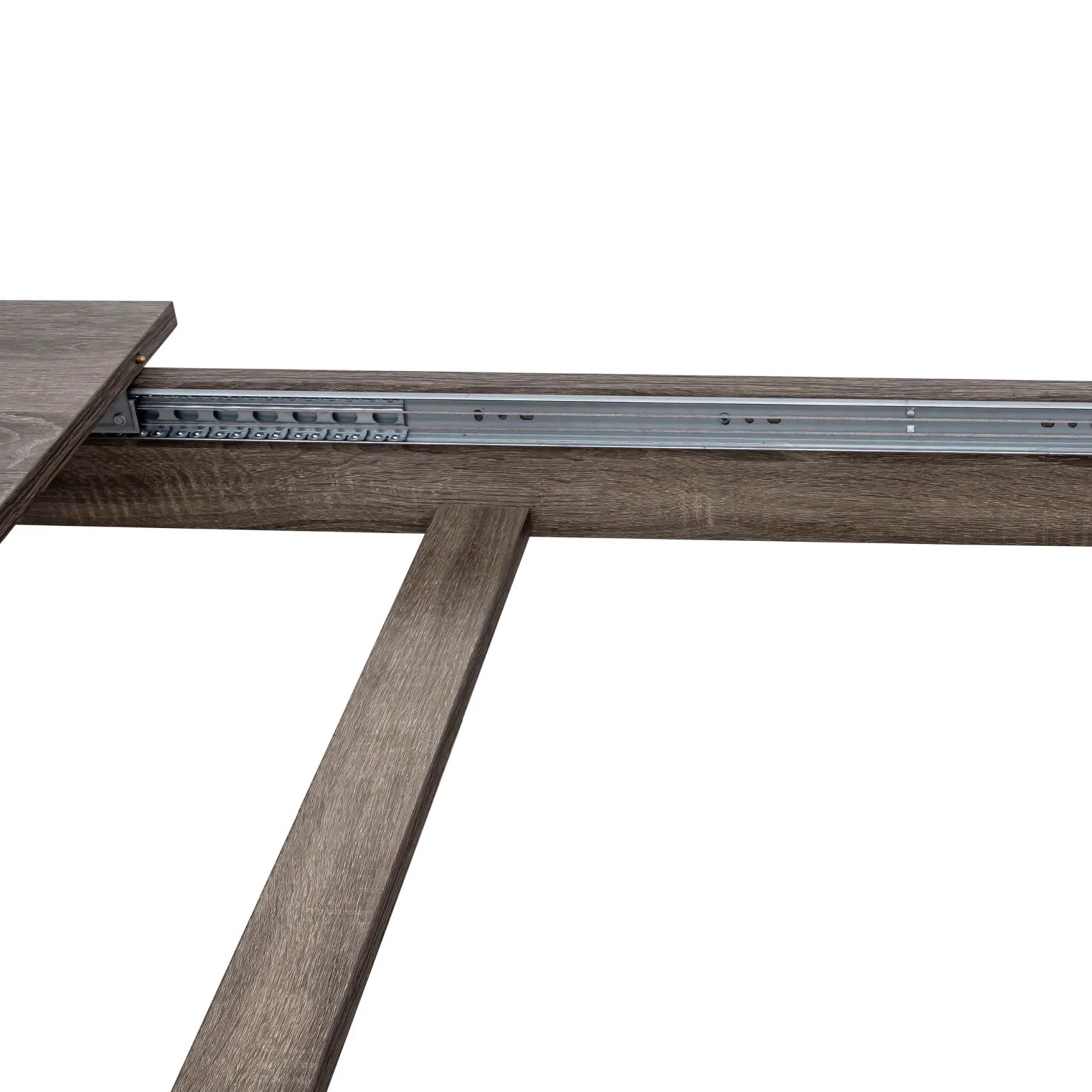 106" Expandable Dining Table for Small Spaces, Space-Saving Extendable Kitchen Table with Scratch-Resistant Surface, Multi-Functional Walnut Finish for Family Meals & Home Office Use
