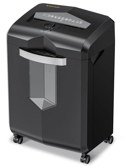 Bonsaii Paper Shredder 18-Sheet Cross-Cut Shredder for Home Office with Wastebasket