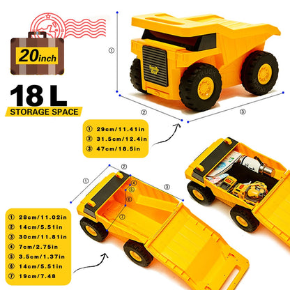 HURZMORO Unisex Suitcase Kids Travel Luggage, Yellow