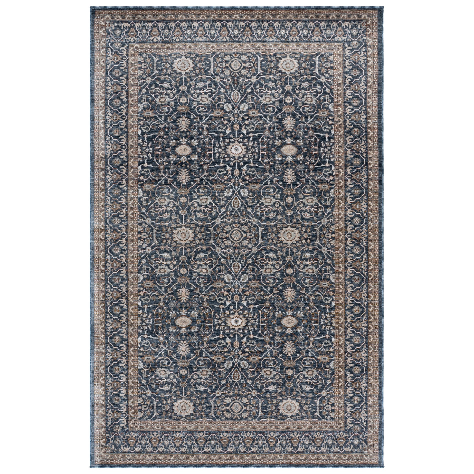 Safavieh Sutton Area Rug, Navy Beige, 5’ x 8’