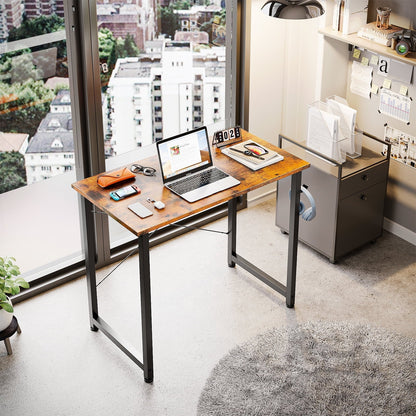 32 inch Small Computer Desk for Small Space, Modern Simple Style Desk for Living Room/Bedroom/Home Office, Sturdy Student Writing Desk, Gift for Kid, Vintage