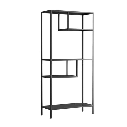 Modern Storage Shelf with 4 Compartments & Metal Legs, Freestanding Organizer,Book Shelves Display Shelves for Living Room, Bedroom, Home Office
