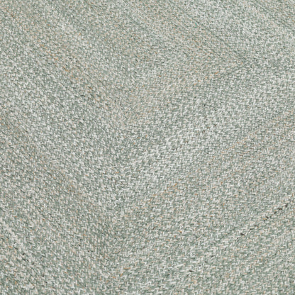 Obeetee Layla Braided Area Rug, Green, 5’ x 7’6”