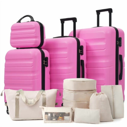 Hardshell ABS Luggage Set - Lightweight & Durable Suitcases with Dual Spinner Wheels