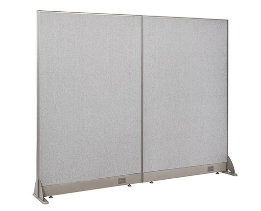 GOF Freestanding Office Partition-Straight Run w/Safety Legs (72"W x 60"H) Room Divider, Privacy Screen, Workstation Cubicle