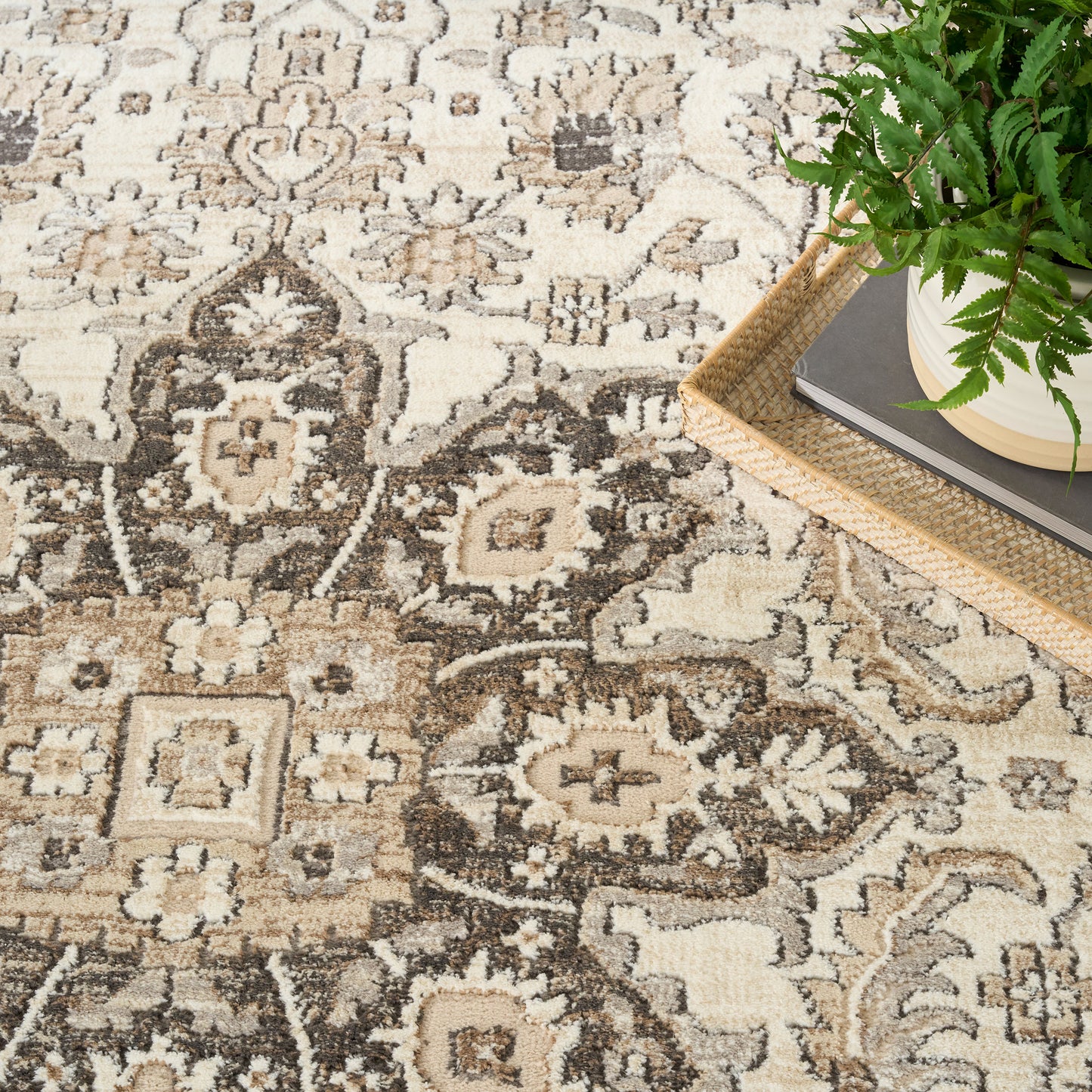 Nourison Briar Area Rug, Rose, 6’6” x 9’6”