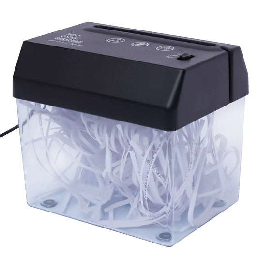 Electric Paper Shredder Cross-cut A4 Desktop Paper Shredder for Home Office USB and Battery Operated