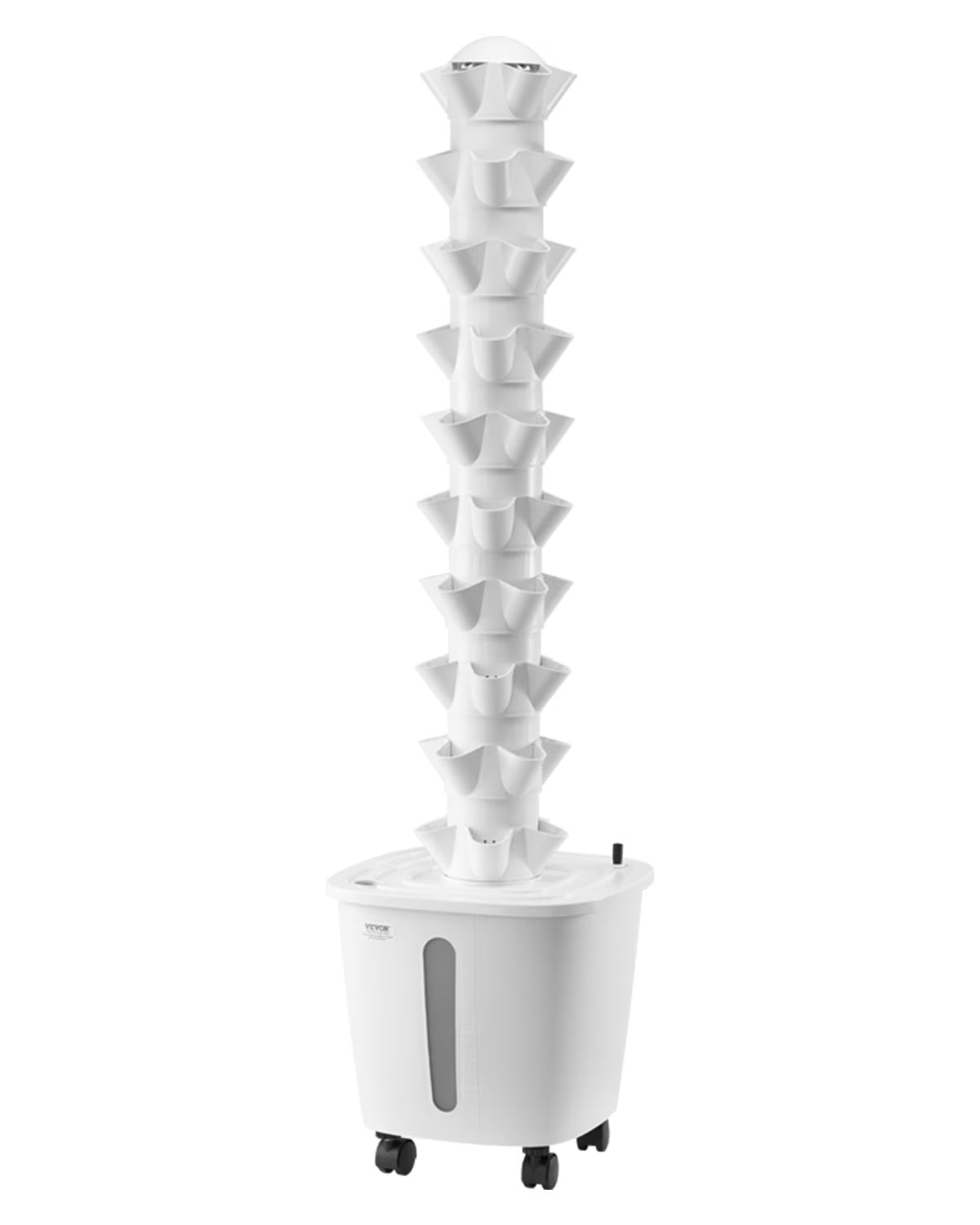 VEVOR Hydroponic Growing System, 50 Pods Vertical 10 Tiers Hydroponic Tower, Rolling Hydronic Garden with Water Pump & Wheels, Indoor Plants Germination Kit for Herbs Fruits & Vegetables