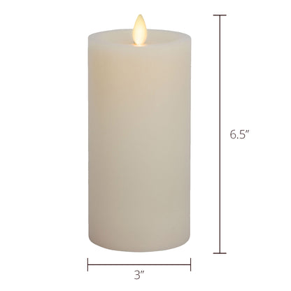 Luminara Flameless Pillar Candles with Remote, Set of 3