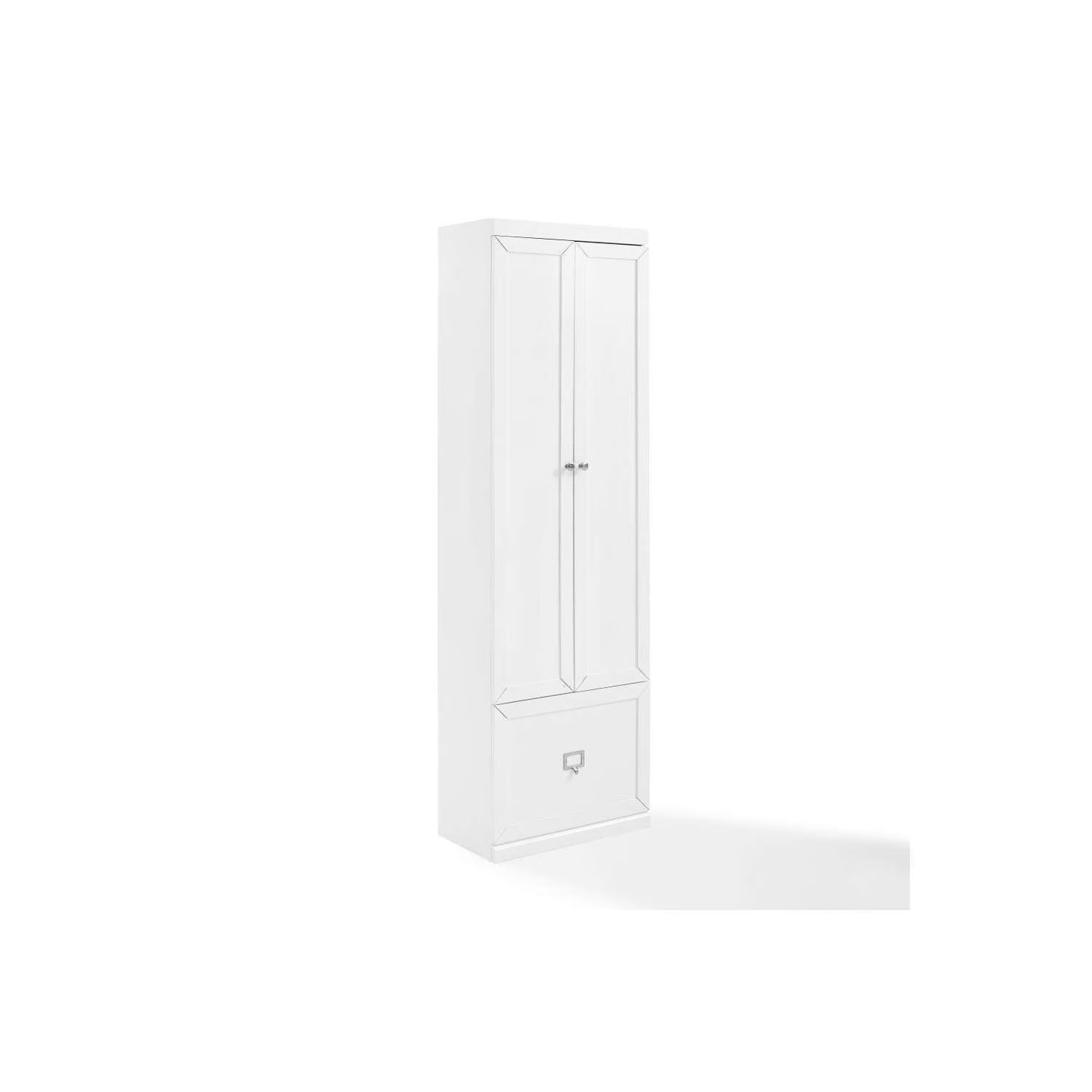 Maykoosh Antique Accents Harper Convertible Pantry Closet - White, 12.5"D x 22"W x 74"H, Pantry Cabinet with Removable Shelves, Engineered Wood, Freestanding Storage Pantry for Kitchens