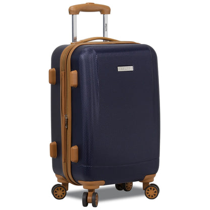 Dejuno Legion New Generation 3-pc Hardside Spinner TSA Combination Lock Luggage Set - Navy
