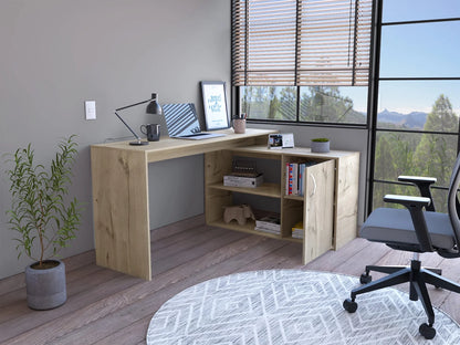 L Shaped Desk, Corner Desk with Sotrage Cabinets, Computer Desk Home Office Desk Writing Study Gaming Table Workstation for Home Game