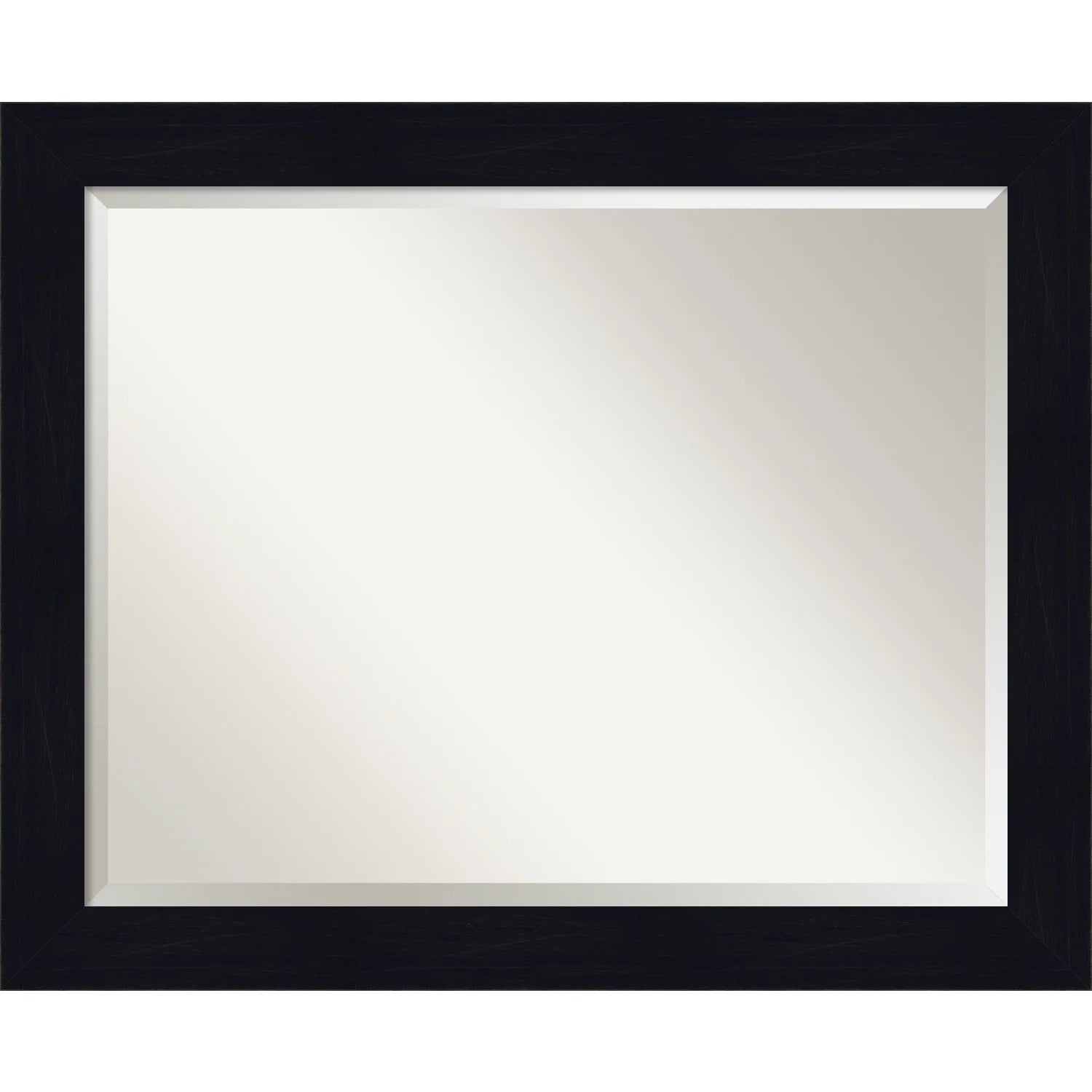 Amanti Art Shiplap Navy Beveled Wood Wall Mirror 26.25 x 32.25 in.