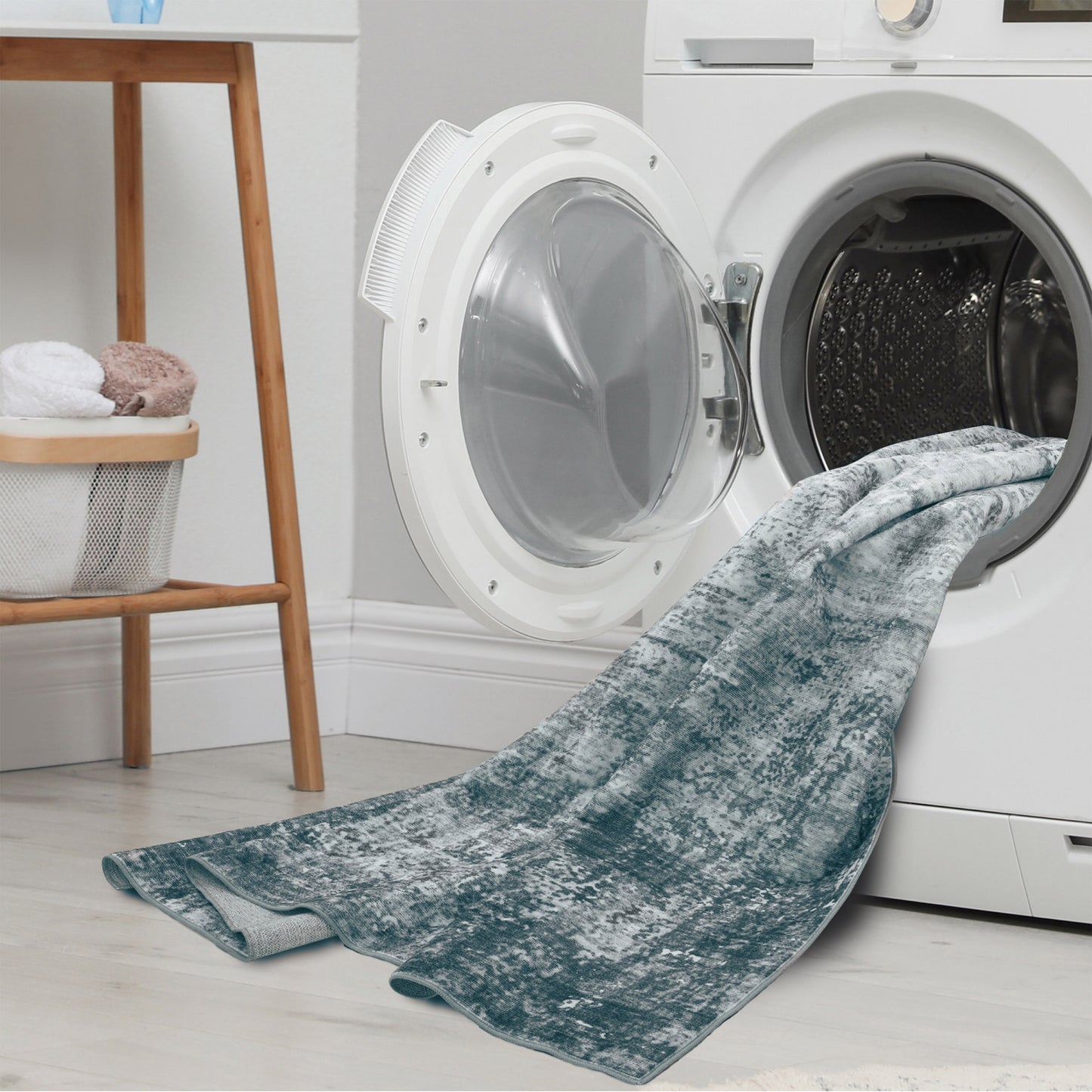 Wyatt & Ash Washable Indoor Area Rug, Jayden Gray 7'10' x 10'