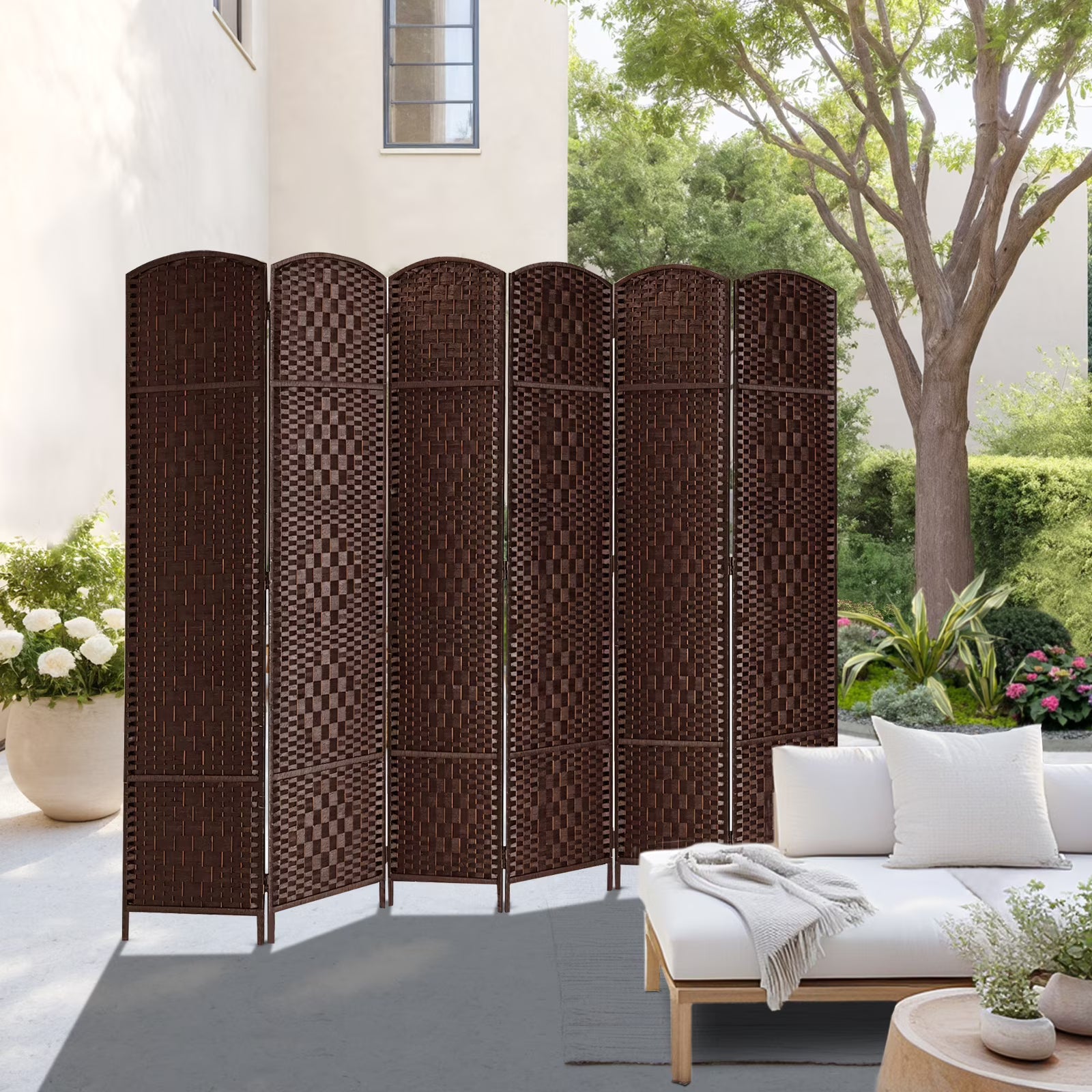 3-Panel Room Divider, 6 ft Office Partition Walls Wood Divider Folding Portable Privacy Screen, Room Dividers and Folding Privacy Screens for Home, Room Separator Wall Dividers,Black