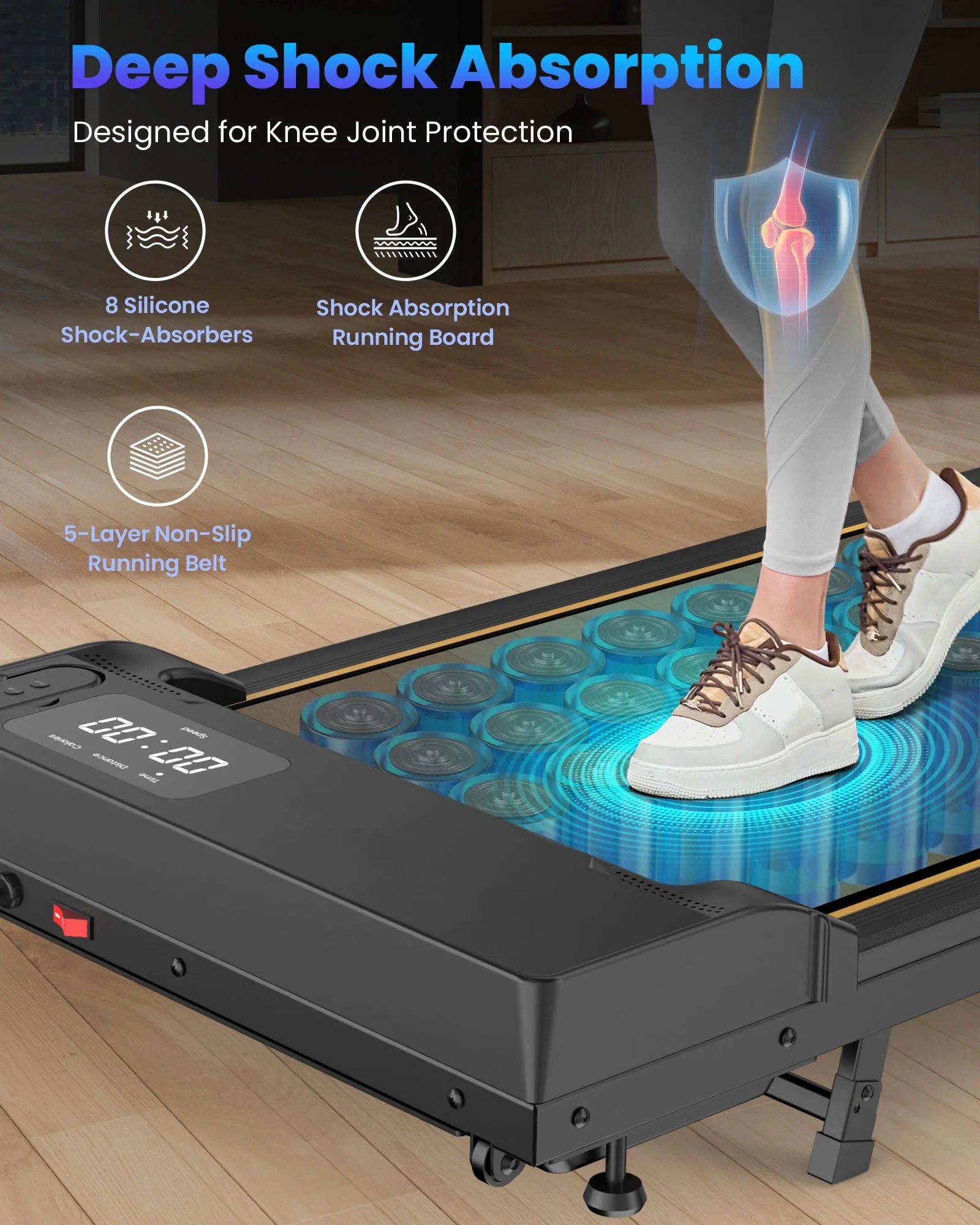 Walking Pad with Incline,Patbrela 2.5 HP Under Desk Treadmill Small with LED Display &Remote Control,4 in 1 Incline Walking Pad 300 Lbs Portable Treadmill for Home Office