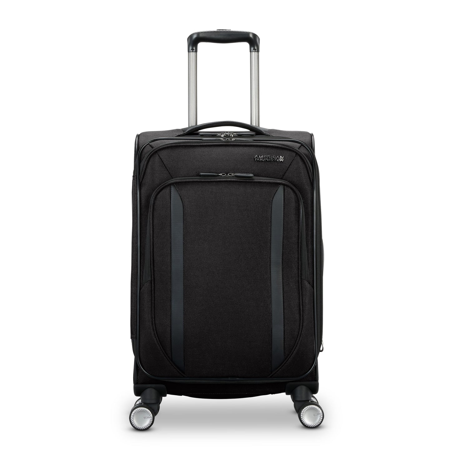 American Tourister Dash XLT Softside Carry On Luggage with Spinner Wheels Single Piece - Black