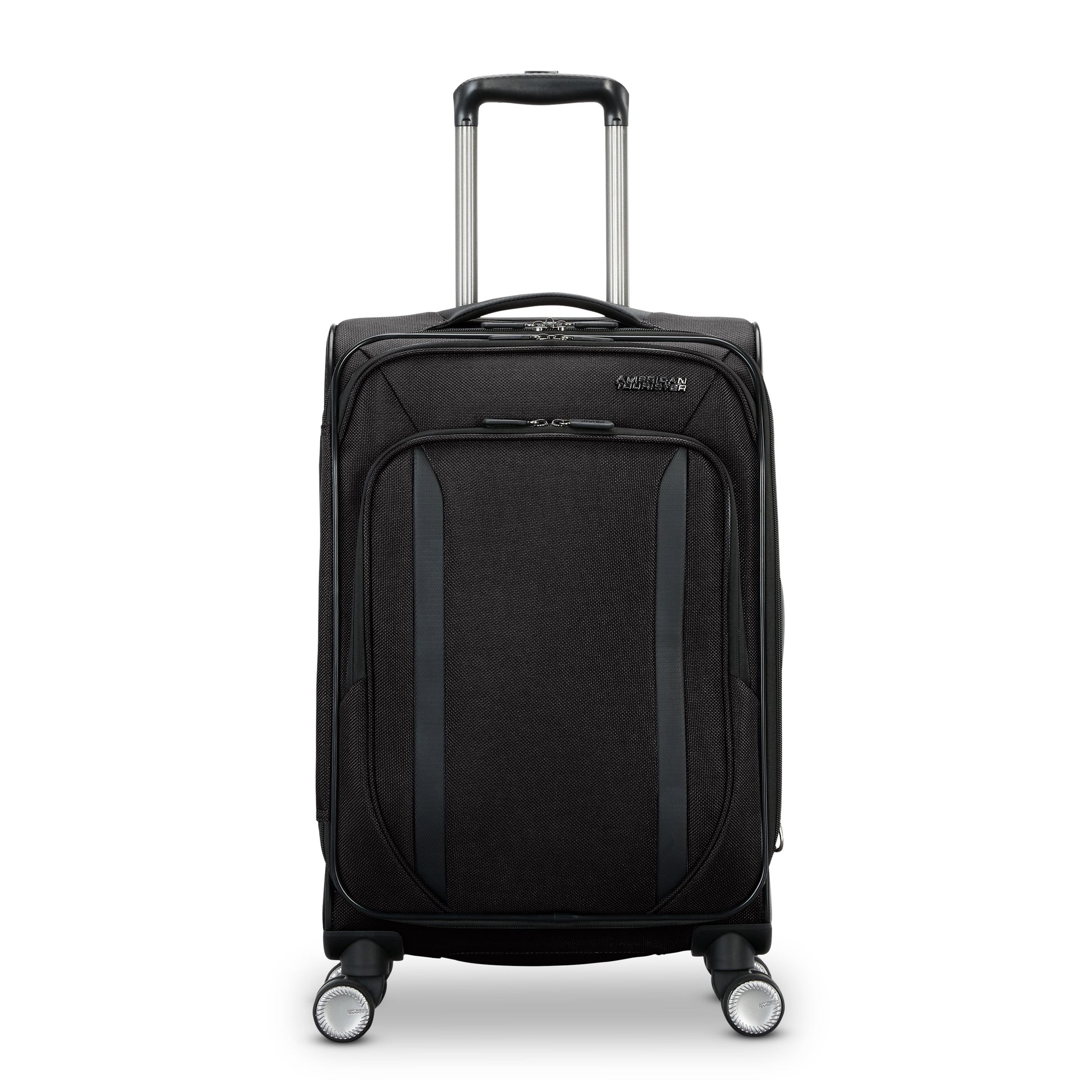 American Tourister Dash XLT Softside Carry On Luggage with Spinner Wheels Single Piece - Black