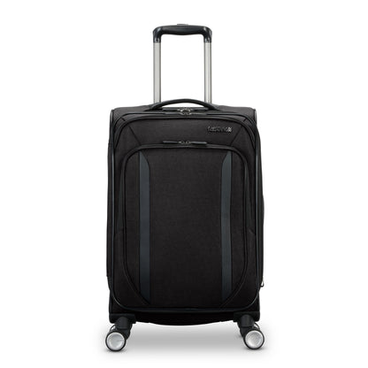 American Tourister Dash XLT Softside Carry On Luggage with Spinner Wheels Single Piece - Black