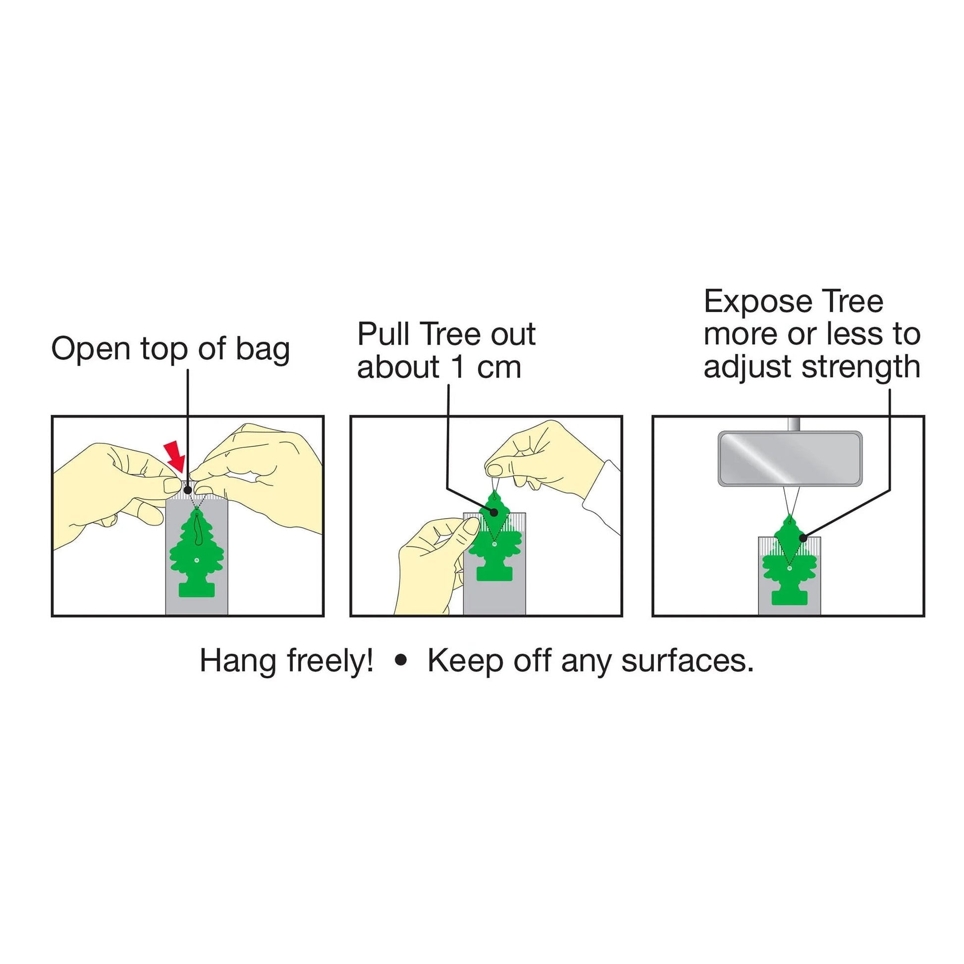 Little Trees Air Freshener Caribbean Colada Fragrance 3-Pack