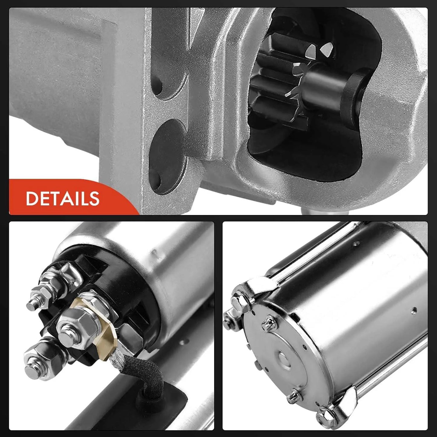 A-Premium Starter Motor Compatible with Chevy Malibu 08-14, Equinox 10-17, Impala 14, Cobalt 08-10, HHR 08-11 & GMC Terrain 10-17 & Buick LaCrosse, 2.0L 2.2L 2.4L, 12V 1.4KW 9-Tooth Clockwise