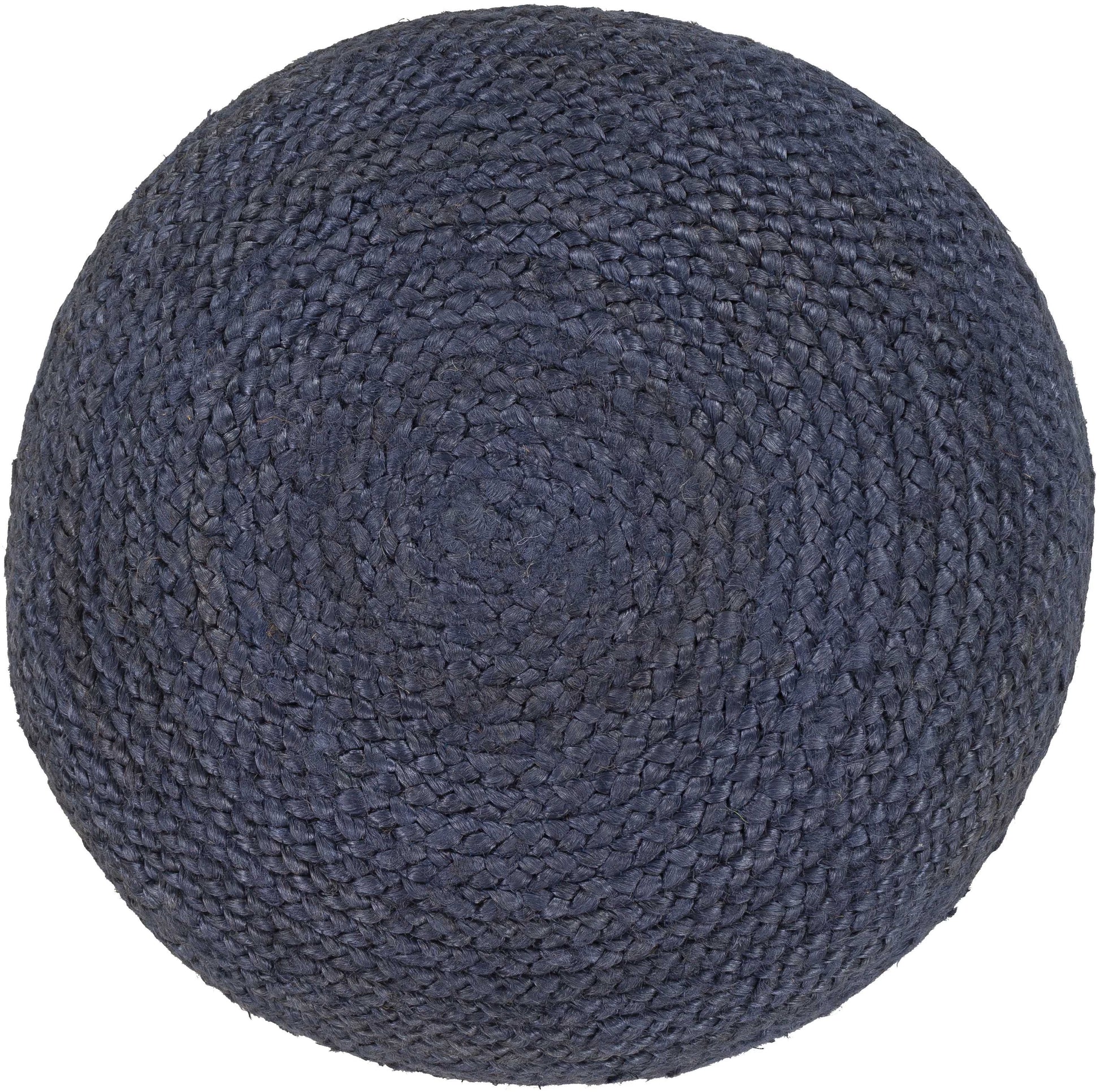 Mark& Day Pouf Ottoman - Hardegg Natural Fiber Medium Gray Round Foot Rest 16x20x20