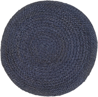 Mark& Day Pouf Ottoman - Hardegg Natural Fiber Medium Gray Round Foot Rest 16x20x20
