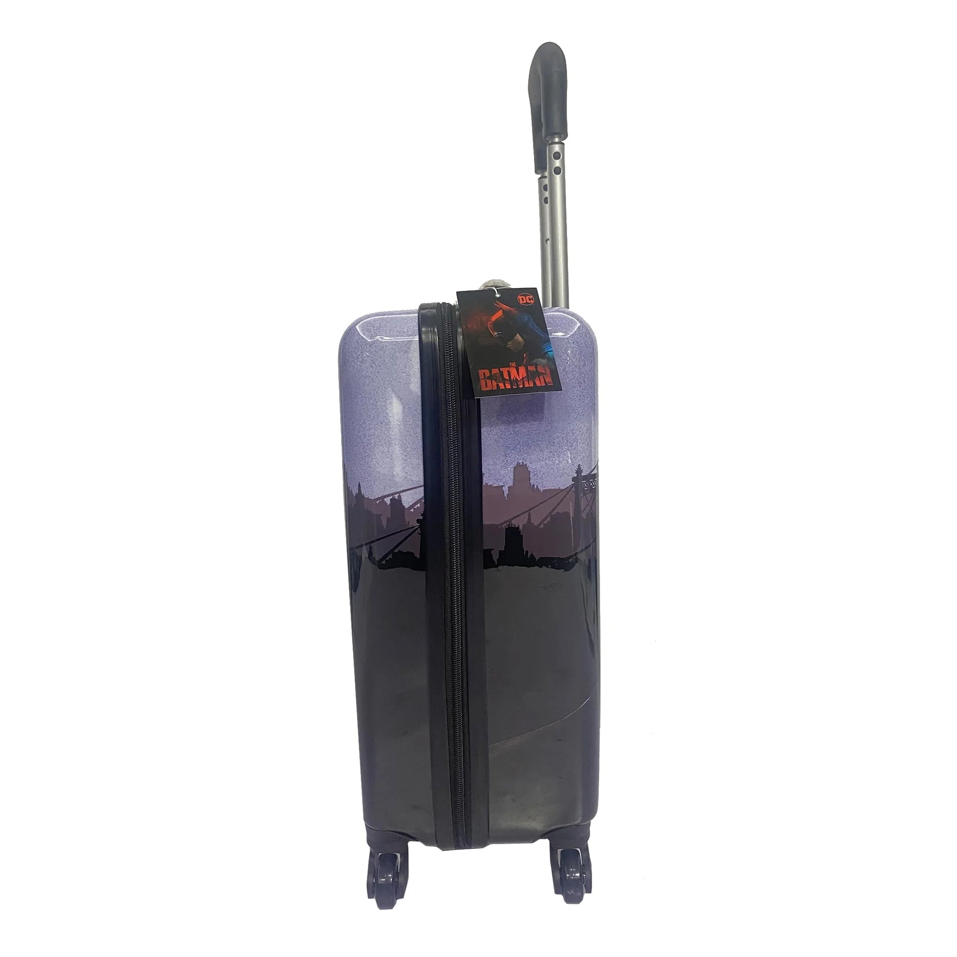 Fast Forward Batman Black Luggage 20 Inches Hardsided Tween Spinner Carry-On Travel Trolley Rolling Suitcase for Kids