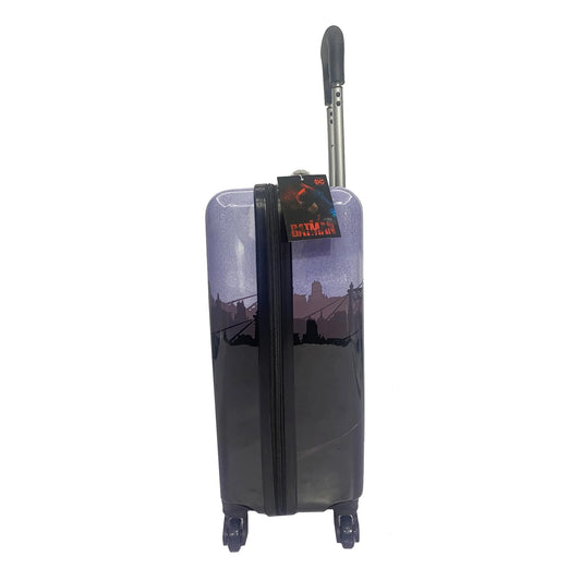 Fast Forward Batman Black Luggage 20 Inches Hardsided Tween Spinner Carry-On Travel Trolley Rolling Suitcase for Kids