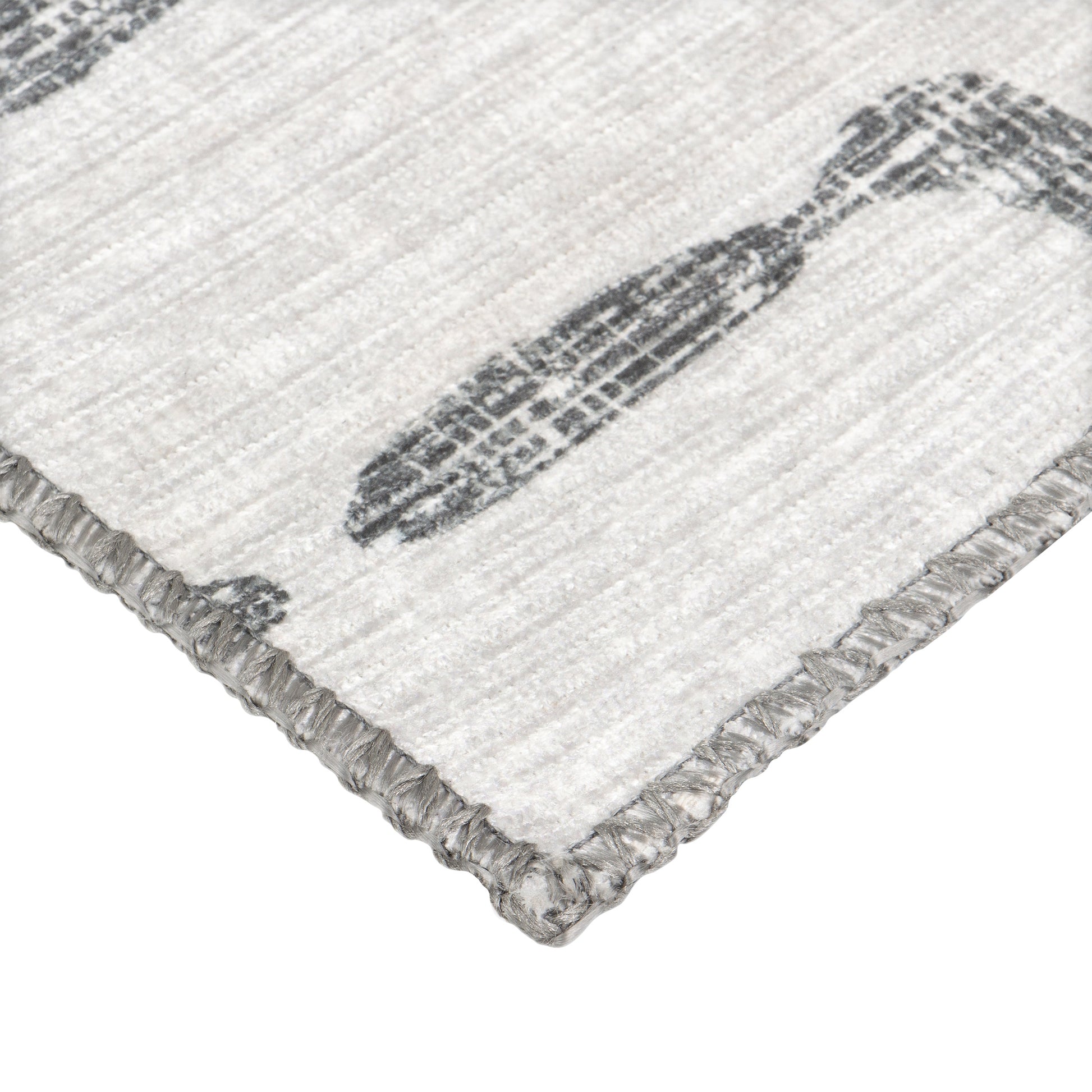 Apache Chenille Area Rug Modern Gray, 8' x 10'