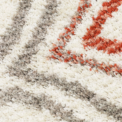 Mohawk Laguna Tribal Diamond Coral Area Rug, 5' x 8'