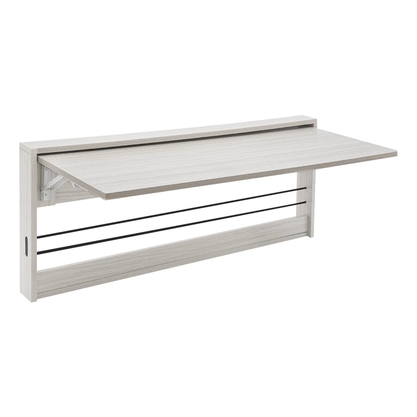 Wall-Mounted Folding Tables, Rectangular Wall-Mounted Folding Tables, Floating Tables for Study, Home Office Workstations, Bedroom, Kitchen Dining Function Hanging Tables