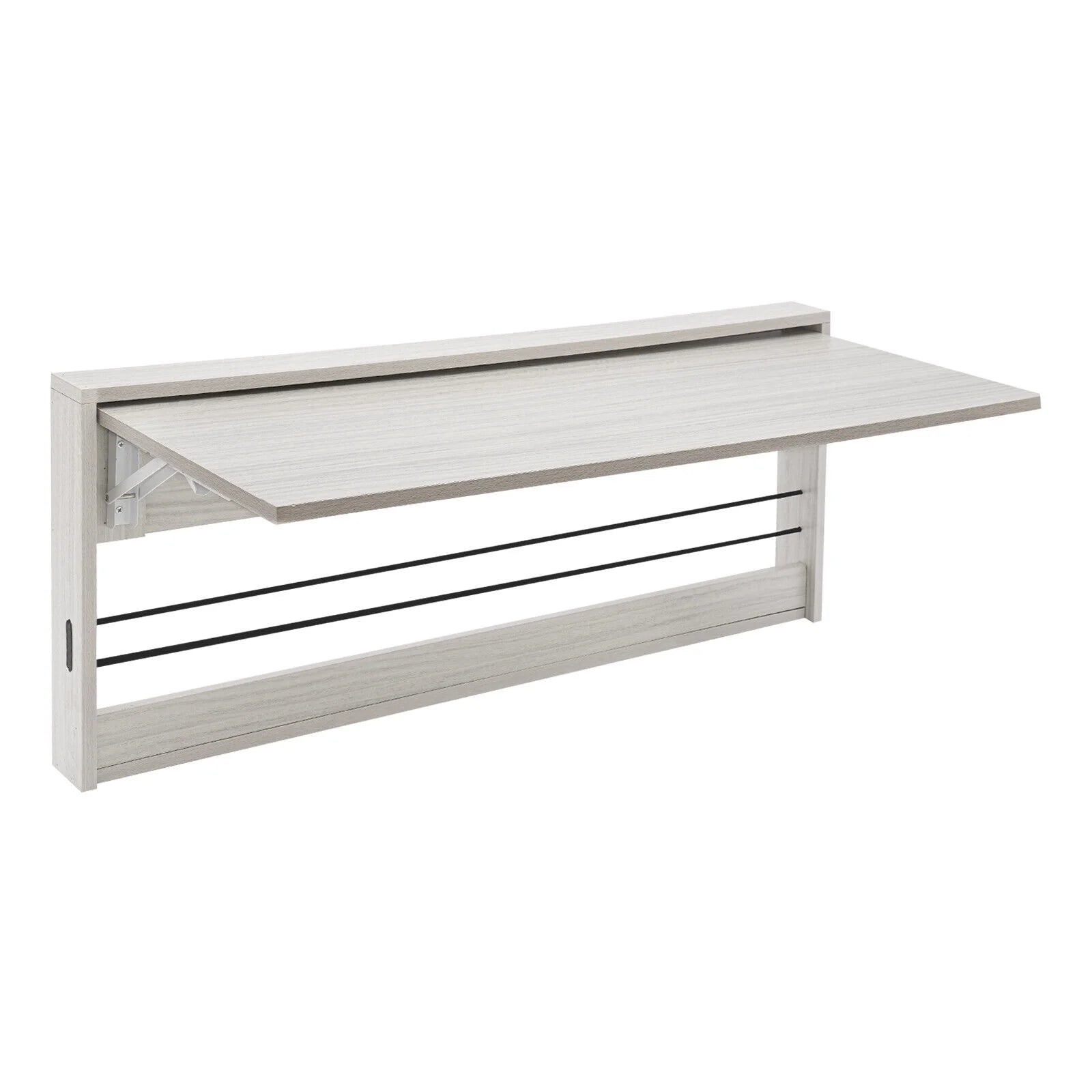 Wall-Mounted Folding Tables, Rectangular Wall-Mounted Folding Tables, Floating Tables for Study, Home Office Workstations, Bedroom, Kitchen Dining Function Hanging Tables