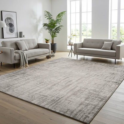 Divina Area Rug, Aloma Cream & Gray, 7’10” x 10’
