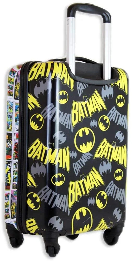Batman Luggage 20 Inches Hard-Sided Tween Spinner Carry-On Travel Trolley Rolling Suitcase for Kids