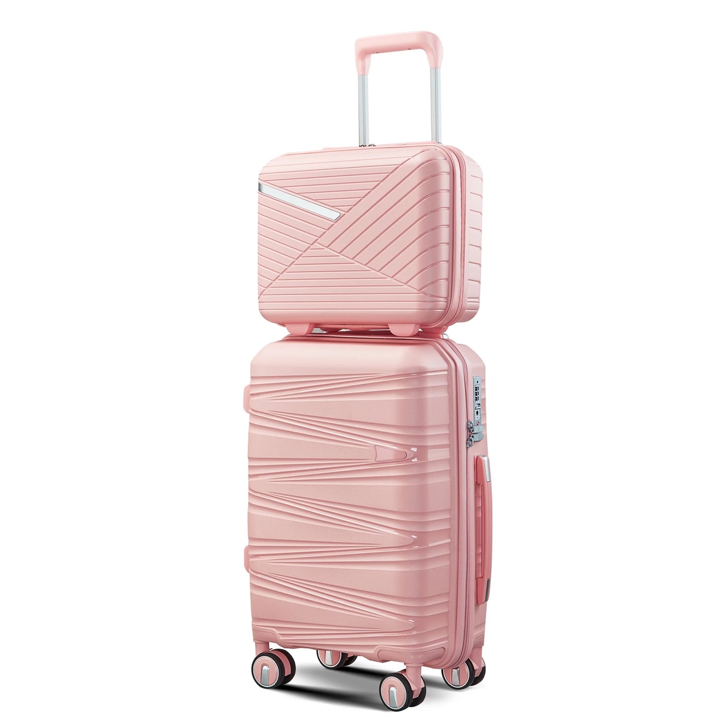 Luggage 4 Piece Sets(14/20/24/28), Hard Shell Lightweight TSA Lock Carry on Expandable Suitcase with Spinner Wheels