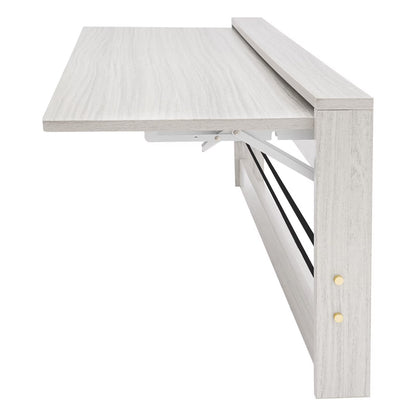 Wall-Mounted Folding Tables, Rectangular Wall-Mounted Folding Tables, Floating Tables for Study, Home Office Workstations, Bedroom, Kitchen Dining Function Hanging Tables
