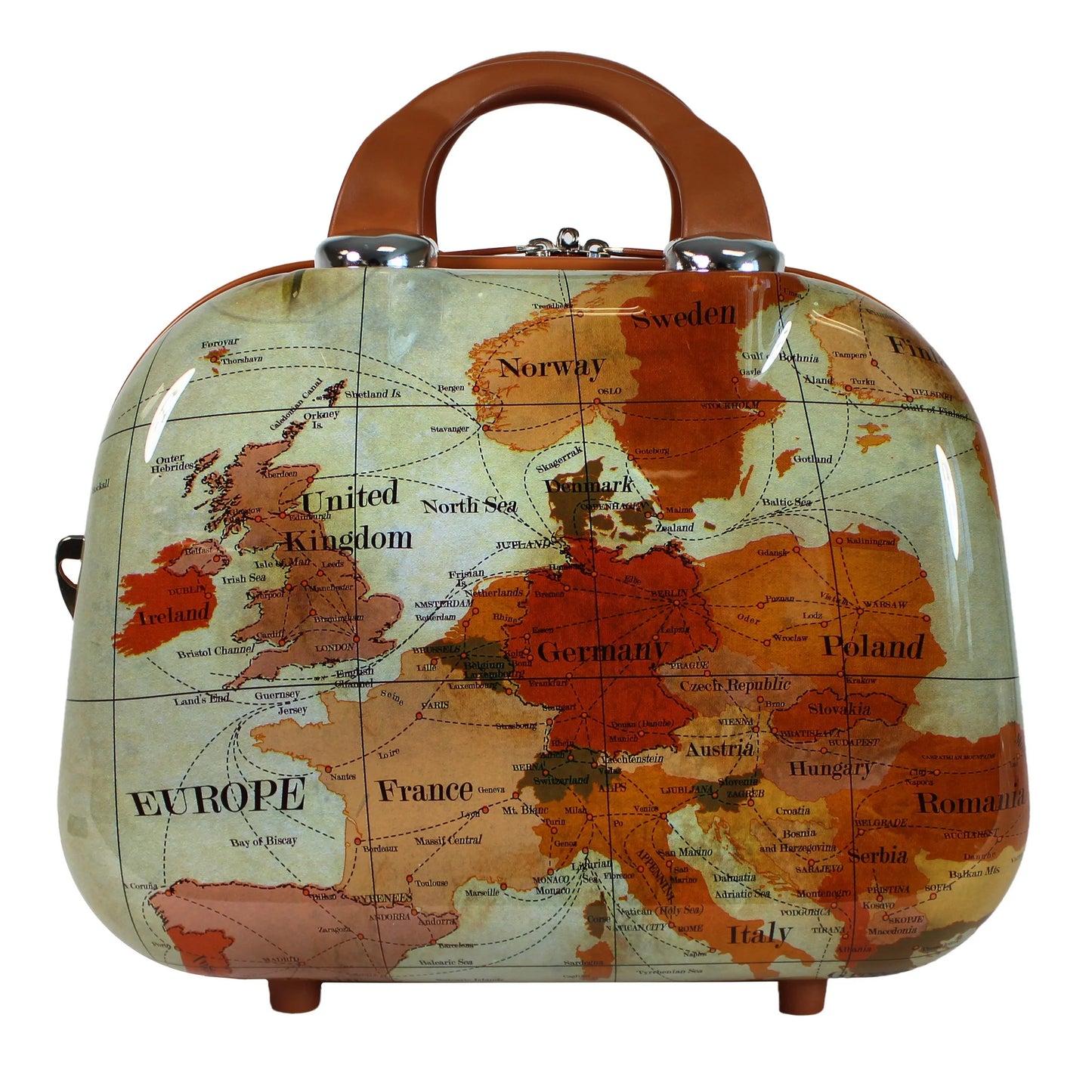 World Traveler Europe Hardside 2-Piece Carry-On Spinner Luggage Set with TSA Lock