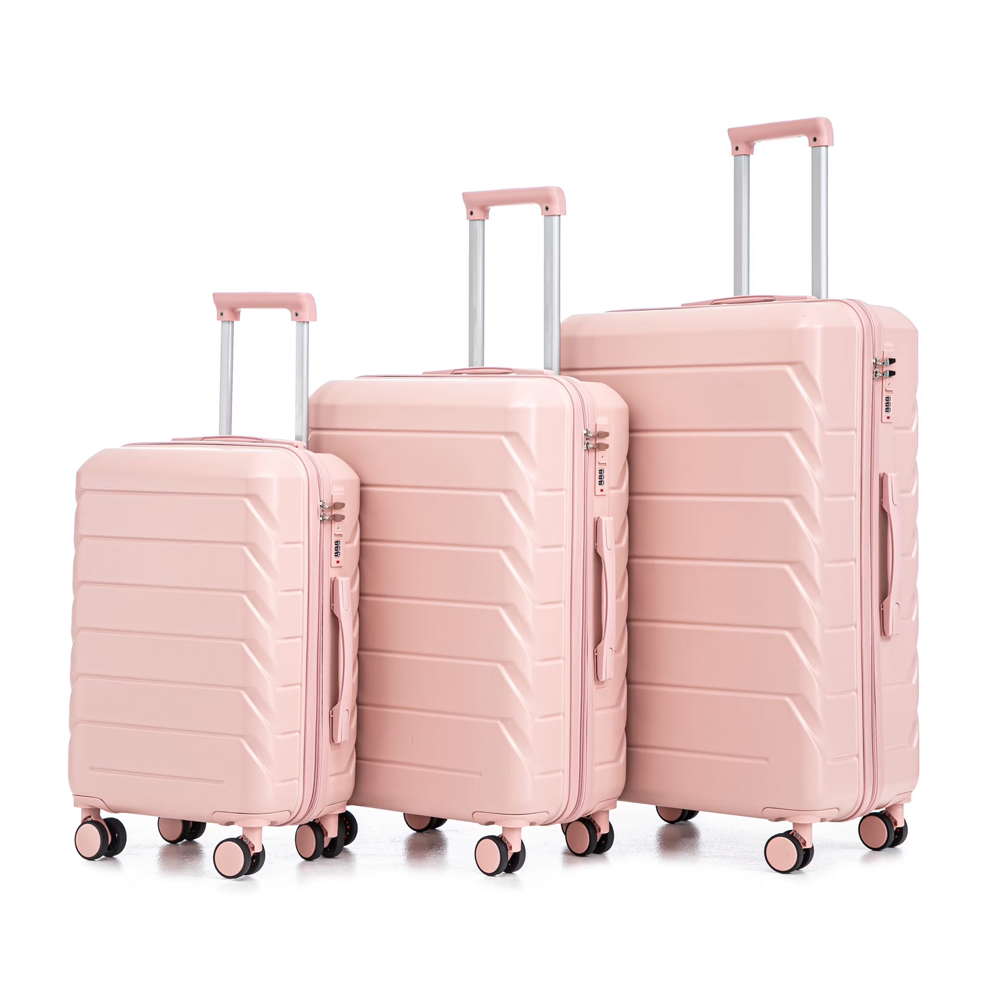Luggage Sets 3 Piece(20/24/28), Expandable Carry On Suitcase with ABS Spinner Wheel TSA Lock
