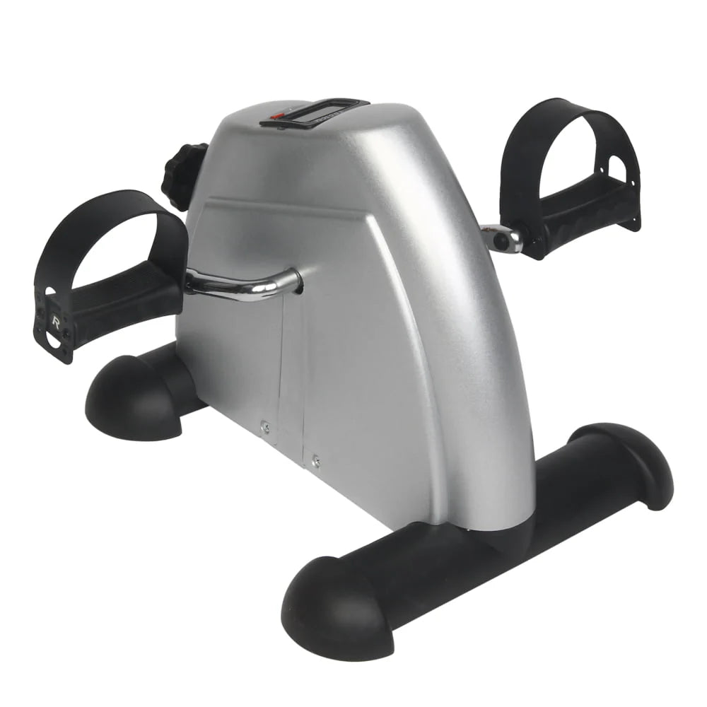Ktaxon Portable Mini Bike Desk Exercise, Home Office Mini Peddle Bike with LCD Screen, 220 lb Maximum Weight (Silver)