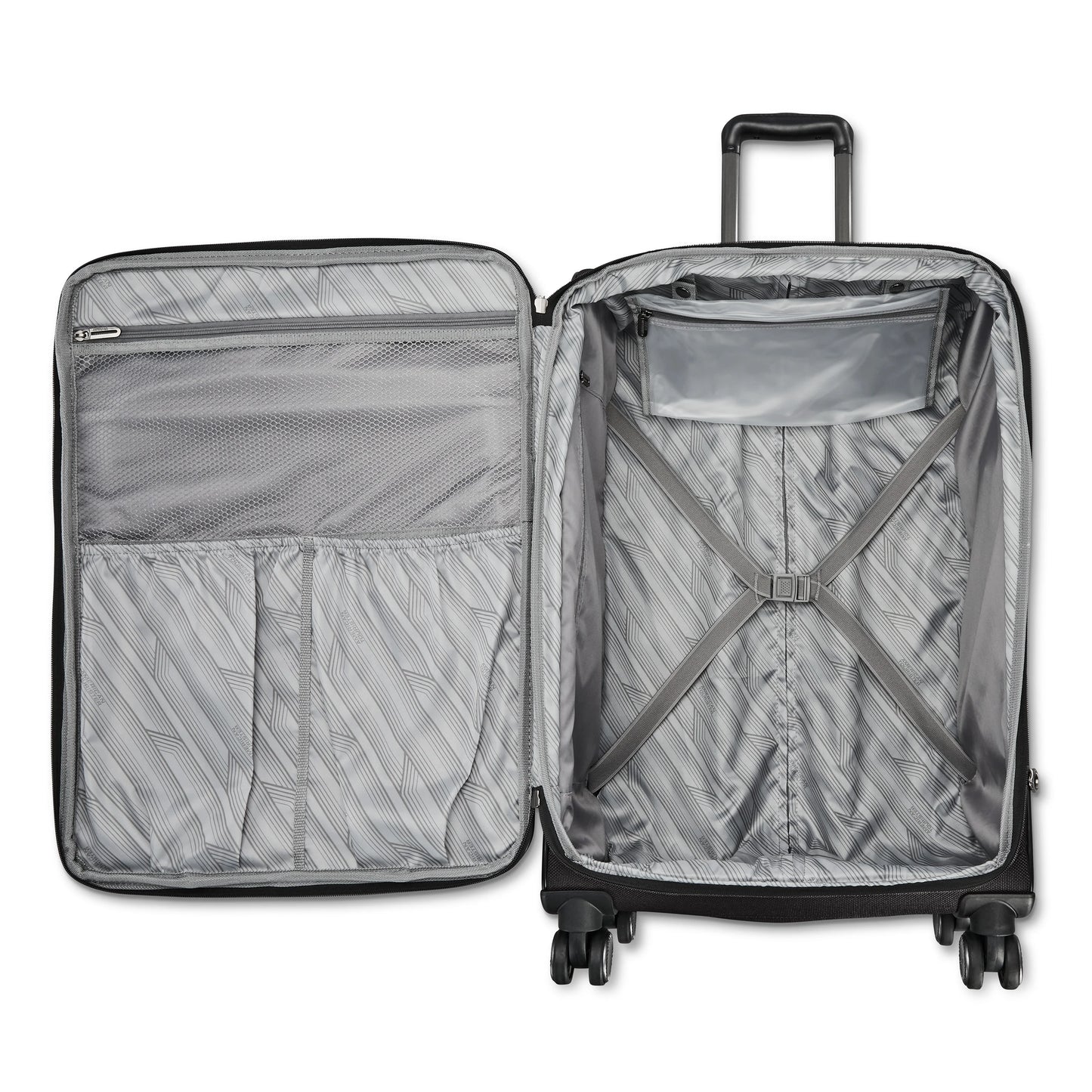American Tourister Dash XLT Softside Carry On Luggage with Spinner Wheels Single Piece - Black